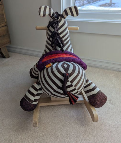 Wooden Rocking Zebra: MRSP $89.99 CAD