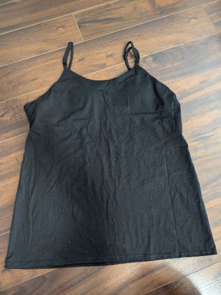 Black nursing tank top XL, Maternity XL (16-18)