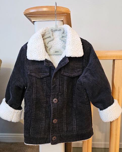 Sherpa Lined Corduroy Coat 2-3yrs Unisex NWOT, Kids 3T