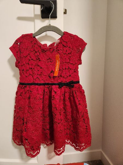 Red holiday dress, Kids 24 Month (18-24M)