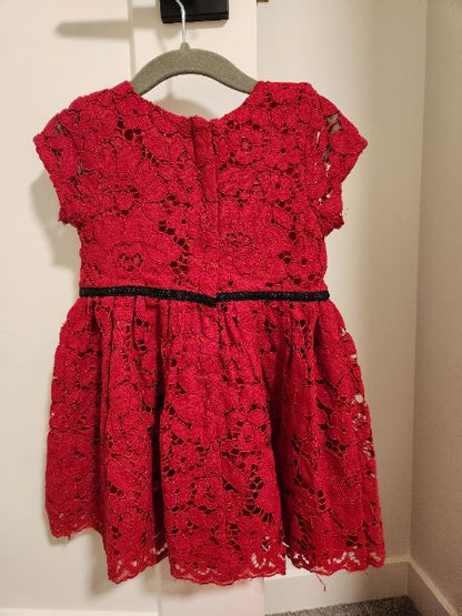 Red holiday dress, Kids 24 Month (18-24M)