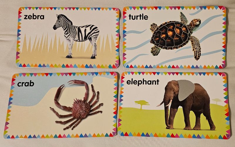 Multilingual Animal Flash Cards set of 16