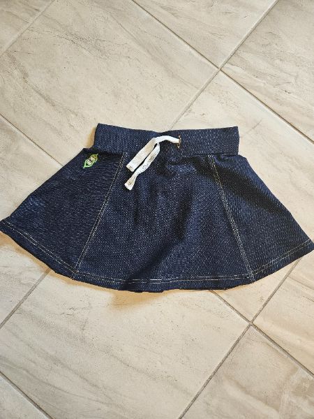 Skirt, blue, peekaboo beans, sz 4