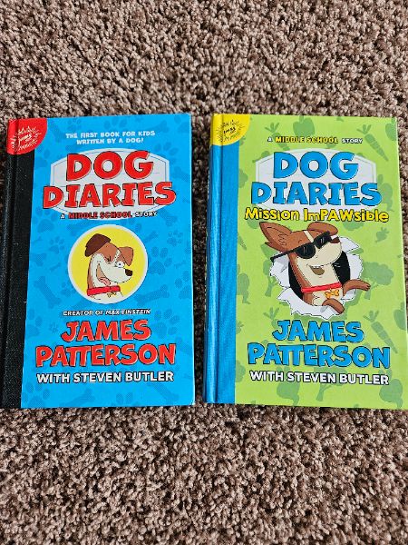 Dog diaries hard cover books x 2