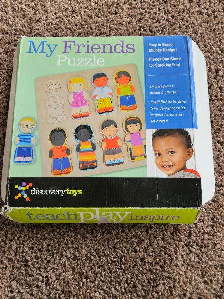 Wooden block puzzle, age 19+ mo. Discovery toys