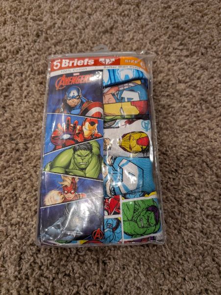 Size 6 Marvel Avengers Underwear-Brand New