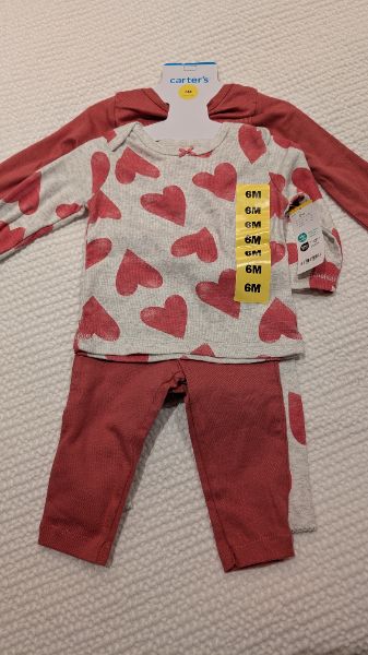 Carter's two outfits matching set , Kids 6 Month (3-6M)