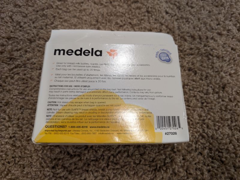 Medela Quick Clean Micro Steam Bags, 5 Count