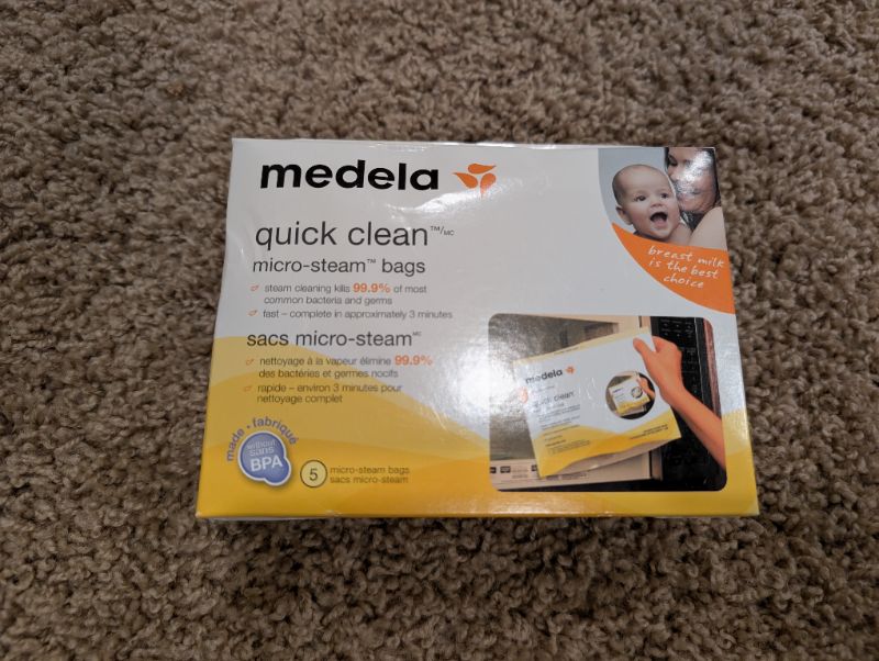 Medela Quick Clean Micro Steam Bags, 5 Count