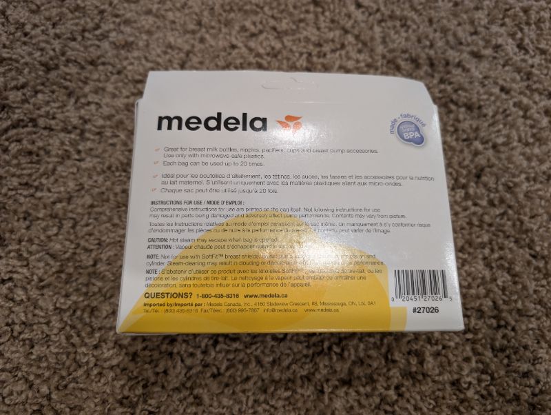 Medela Quick Clean Micro Steam Bags, 5 Count