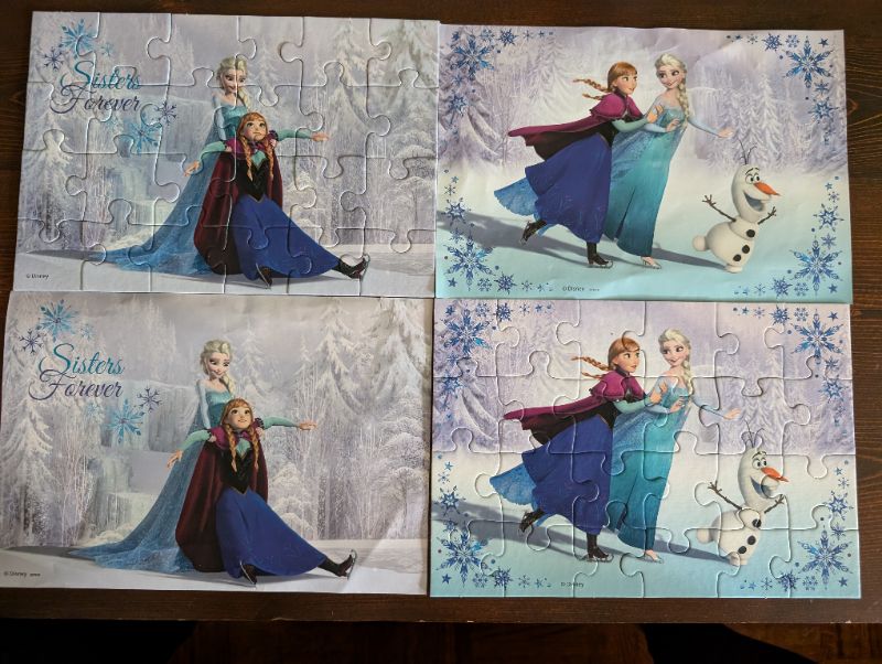 Frozen Puzzles-24 Pieces, 2 Pack