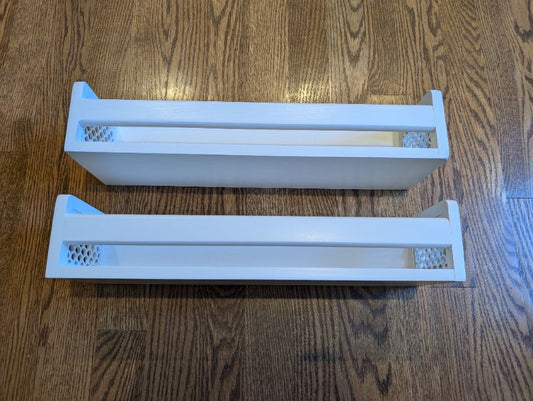 White Floating Shelves, Set of 2