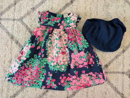 Carter's Floral Baby Girl Dress with Diaper Cover, Kids 6 Month (3-6M)