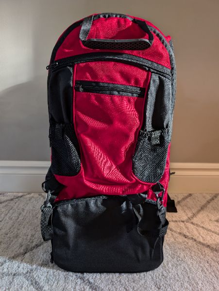 Red Hiking Carrier, BNWT, MSRP: $300