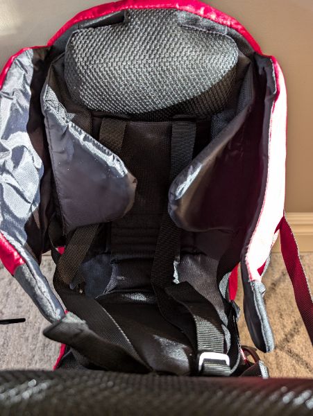 Red Hiking Carrier, BNWT, MSRP: $300