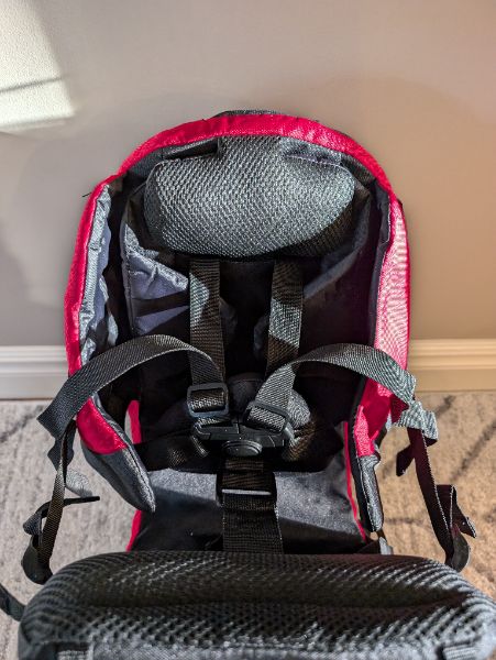 Red Hiking Carrier, BNWT, MSRP: $300