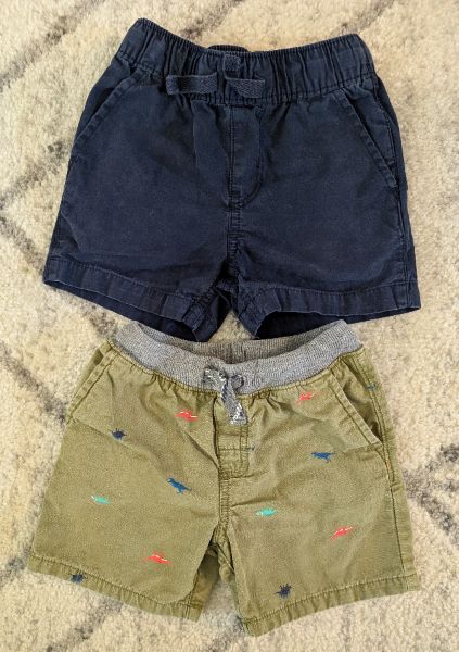 2 Pairs Boys Shorts, 24M, Kids 24 Month (18-24M)