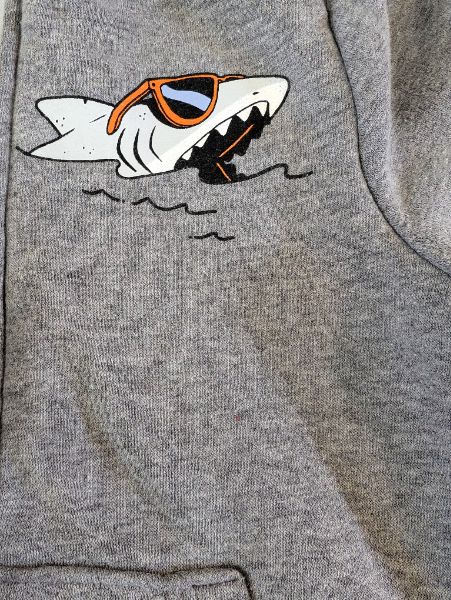 Shark Hoodie, Grey, 3T, Old Navy, Kids 3T