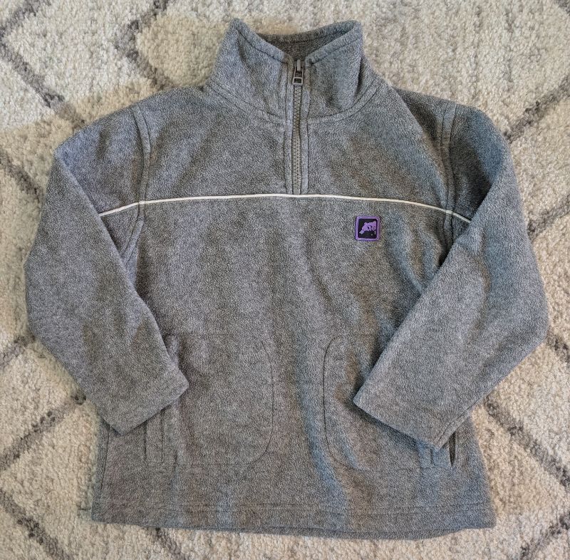 Size 6 Grey Pullover Sweater, Sears, Kids 6/6X (extra small)