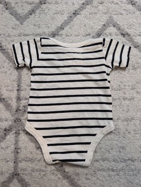 Mini Mioche Striped Organic Onesie-Newborn, Kids Newborn