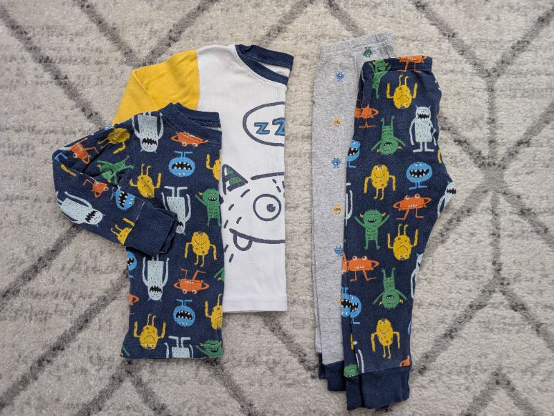 Carter's 24M, 4 Piece Monster PJs Set, Kids 24 Month (18-24M)