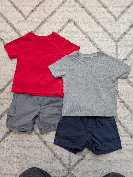 2 Shirts, 2 Pairs Shorts, 18M, Kids 24 Month (18-24M)