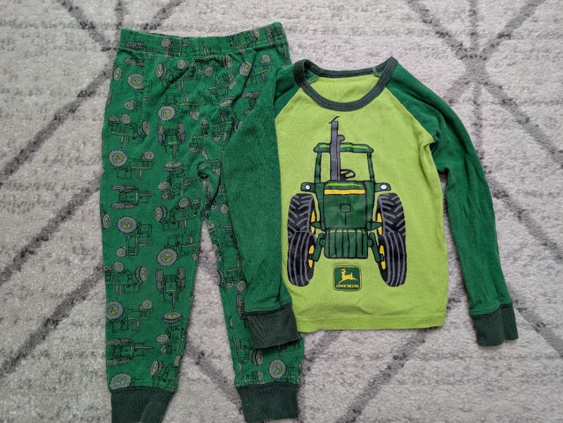 John Deere Tractor PJs, 3T, Green, Kids 3T