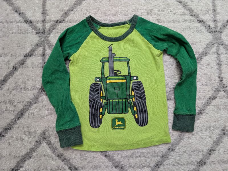 John Deere Tractor PJs, 3T, Green, Kids 3T