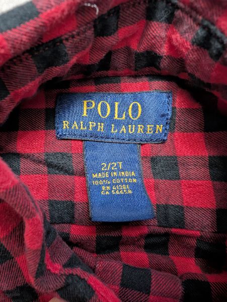 Buffalo Plaid Shirt, Polo Ralph Lauren, 2T, Kids 2T