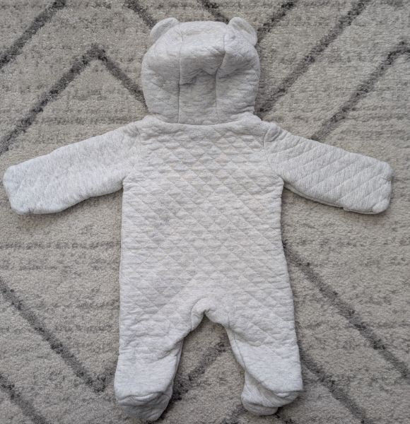 Carter's, Quilted Grey Hooded Bunting Suit, Newborn, Kids Newborn