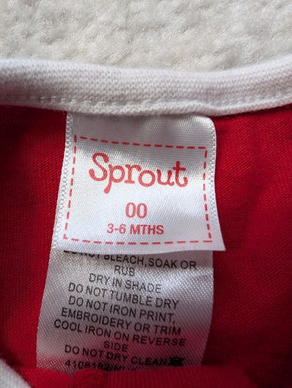 Sprouts, Santa Shorts Romper & Hat, 3-6M, Kids 6 Month (3-6M)