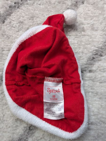 Sprouts, Santa Shorts Romper & Hat, 3-6M, Kids 6 Month (3-6M)