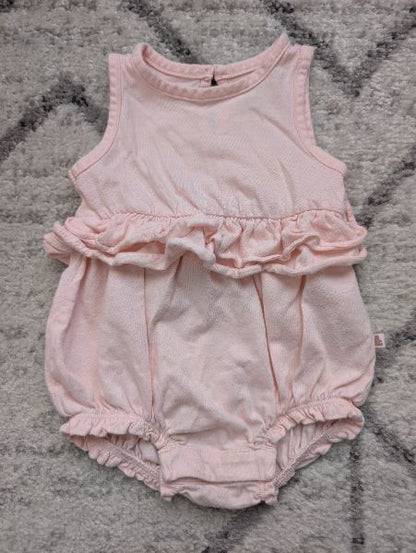 Baby Gap, Pink Romper & Bib, 3-6M, Kids 6 Month (3-6M)