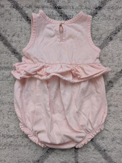 Baby Gap, Pink Romper & Bib, 3-6M, Kids 6 Month (3-6M)