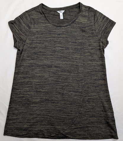 2 Nursing Tops, Green-Black & Floral, Medium, MSRP: $60, Maternity M (8-10)