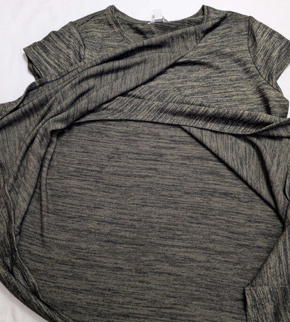 2 Nursing Tops, Green-Black & Floral, Medium, MSRP: $60, Maternity M (8-10)