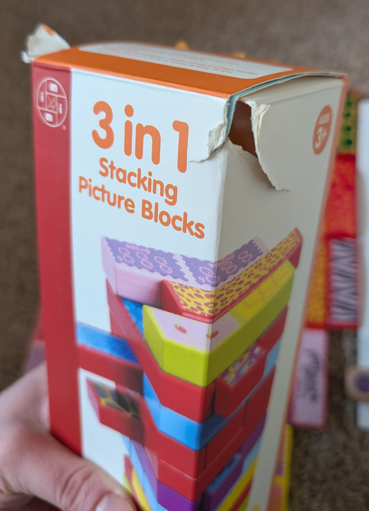 3-in-1 Stacking Picture Blocks, Mastermind Toys