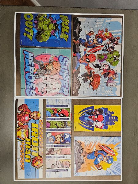 Marvel Superhero 7 Puzzle Pack with Storage Box