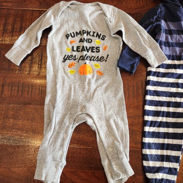 Fall rompers, long sleeve & long pant, 12/12-18 months, Kids 18 Month (12-18M)