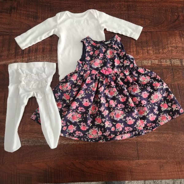 Girl 6 month outfit, H&M + Carters , Kids 6 Month (3-6M)