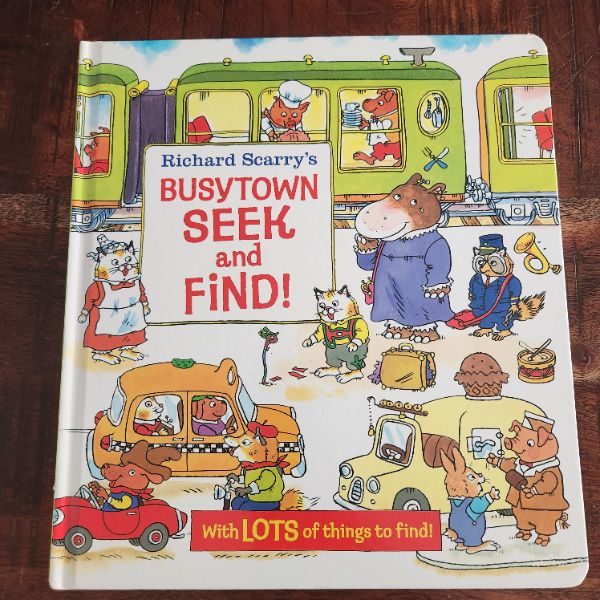 Richard Scarry Seek&Find book,toddler/preschool board book