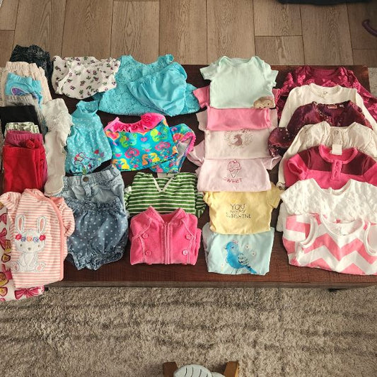 Baby girl 6-12 month bundle,  spring/summer clothes, Kids 12 Month (9-12M)