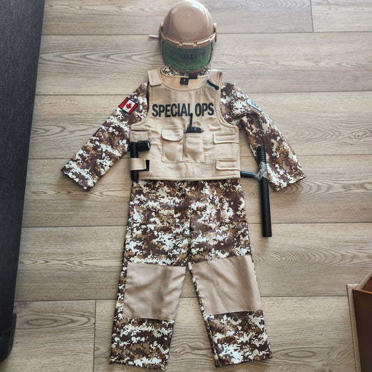 Army/Special Ops costume, size 5/6 kid, Kids 6/6X (extra small)
