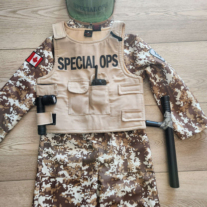 Army/Special Ops costume, size 5/6 kid, Kids 6/6X (extra small)