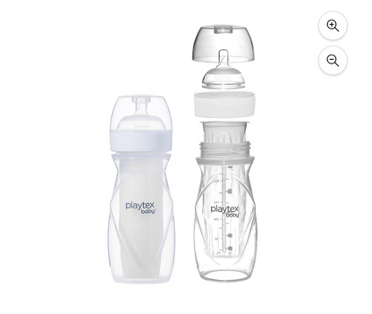 Two Playtex Baby Nurser Bottle with drop in liners