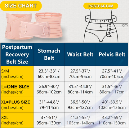 3 in 1 Post Partum Support Belt (One Size), Maternity L (12-14)