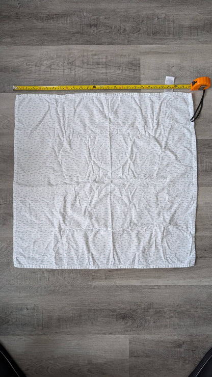 4pc Cotton/Flannel Receiving Blanket Blue