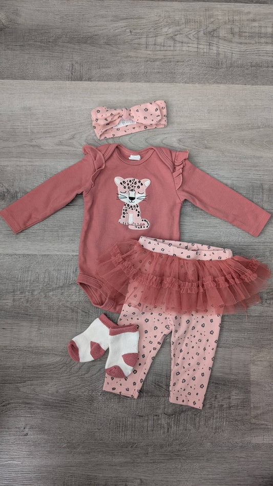 PL Pink Baby Tutu Outfit 6m, Kids 6 Month (3-6M)