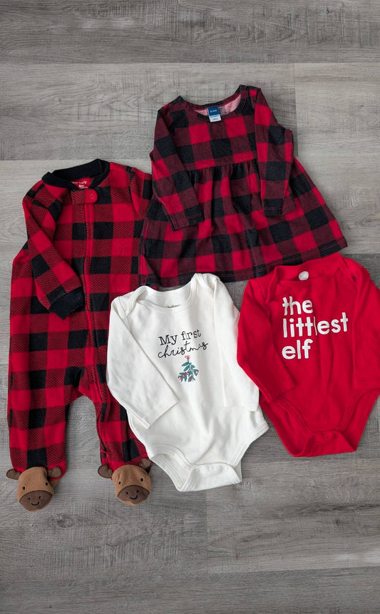 Holiday My First Christmas 6-12m Lot , Kids 9 Month (6-9M)