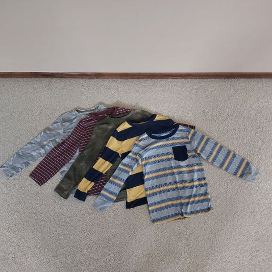 Boys long sleeves shirt bundle of 5, Kids 7 & 8 (small)